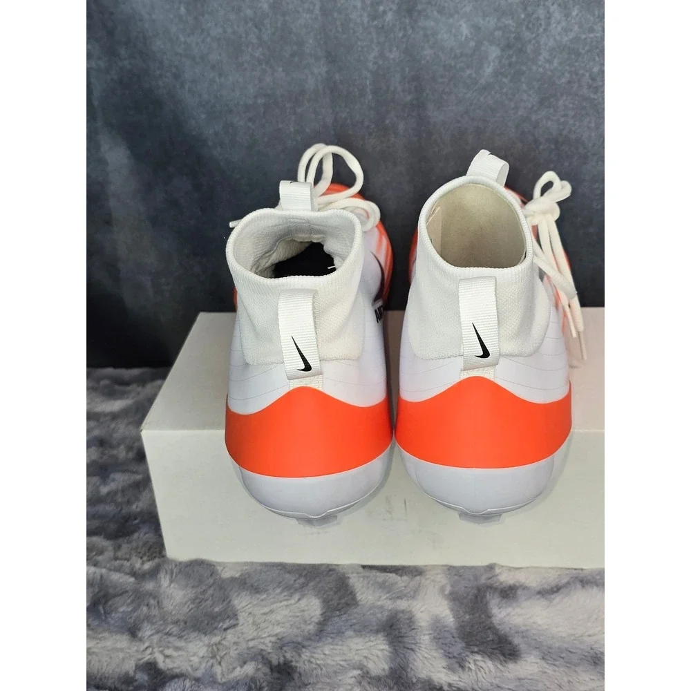 NWB Nike ZM Air Vapor Pro 1 Football Cleats White Orange Mens Size 14 IB2495-107